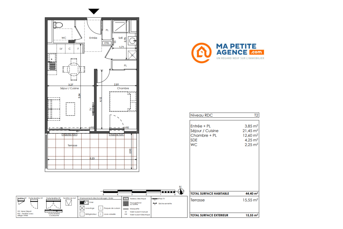 Appartement à vendre à Sète 45 m² 259 900 &euro; | Ma Petite Agence