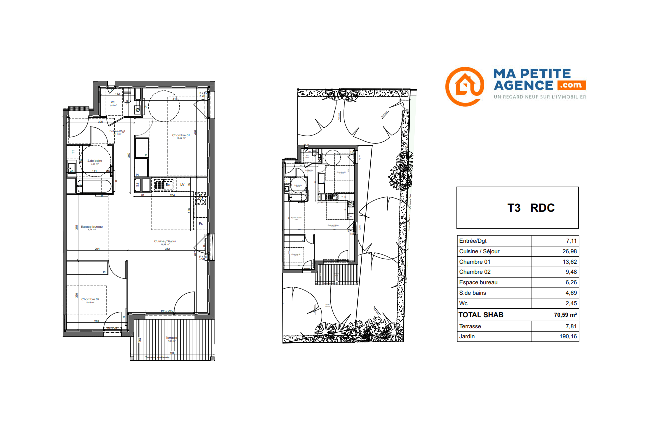 Appartement à vendre à Gujan-Mestras 70 m² 354 500 € | Ma Petite Agence