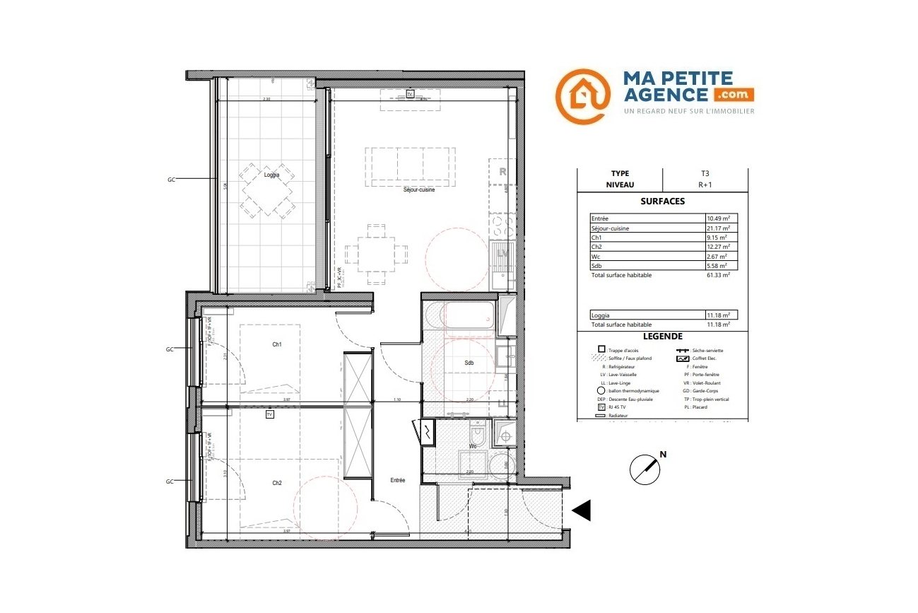 Appartement à vendre à Bruges 61 m² 283 000 &euro; | Ma Petite Agence