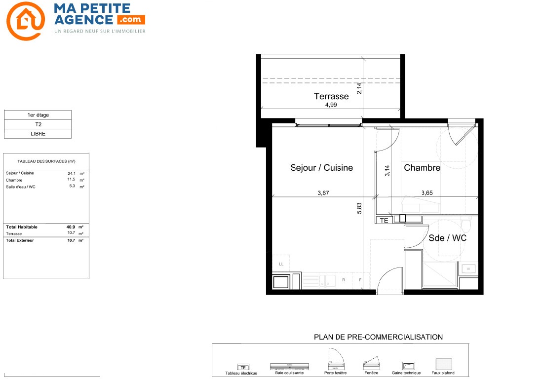 Appartement à vendre à Montpellier 41 m² 232 865 € | Ma Petite Agence