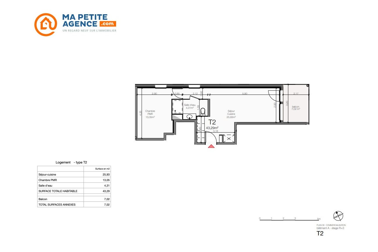 Appartement à vendre à Montpellier 43 m² 210 056 € | Ma Petite Agence