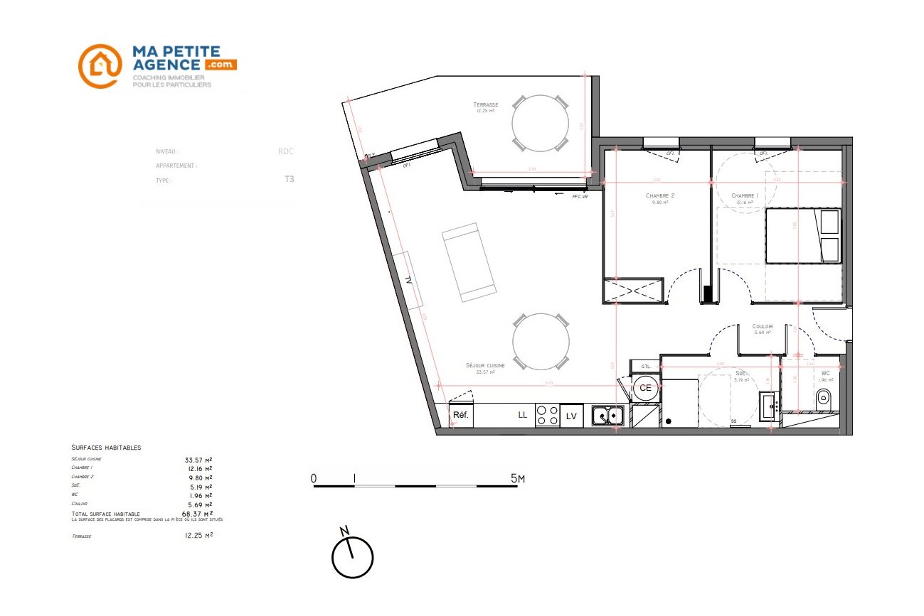 Appartement à vendre à Uzès 68 m² 224 900 € | Ma Petite Agence