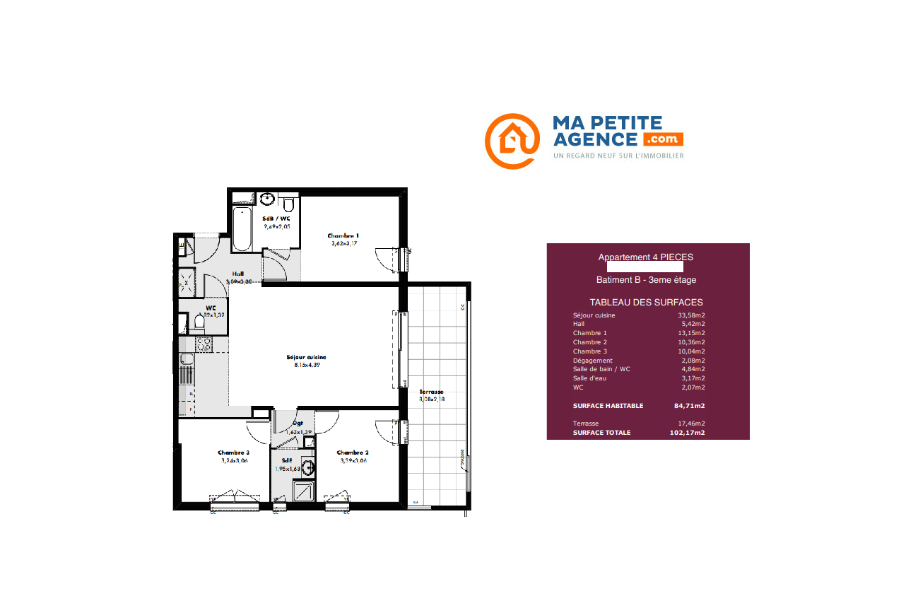 Appartement à vendre à Marseille 08 85 m² 618 000 € | Ma Petite Agence