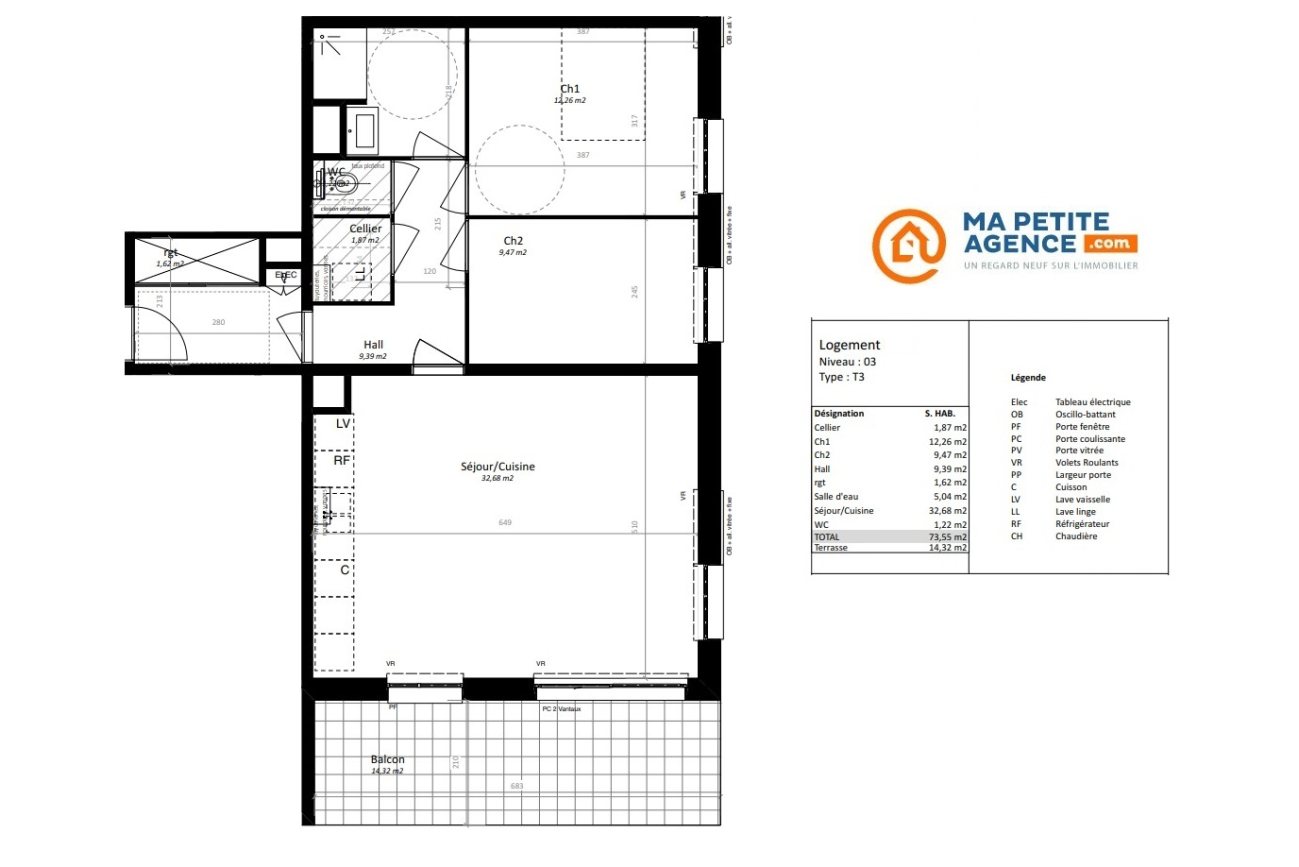 Appartement à vendre à Halluin 74 m² 269 000 &euro; | Ma Petite Agence