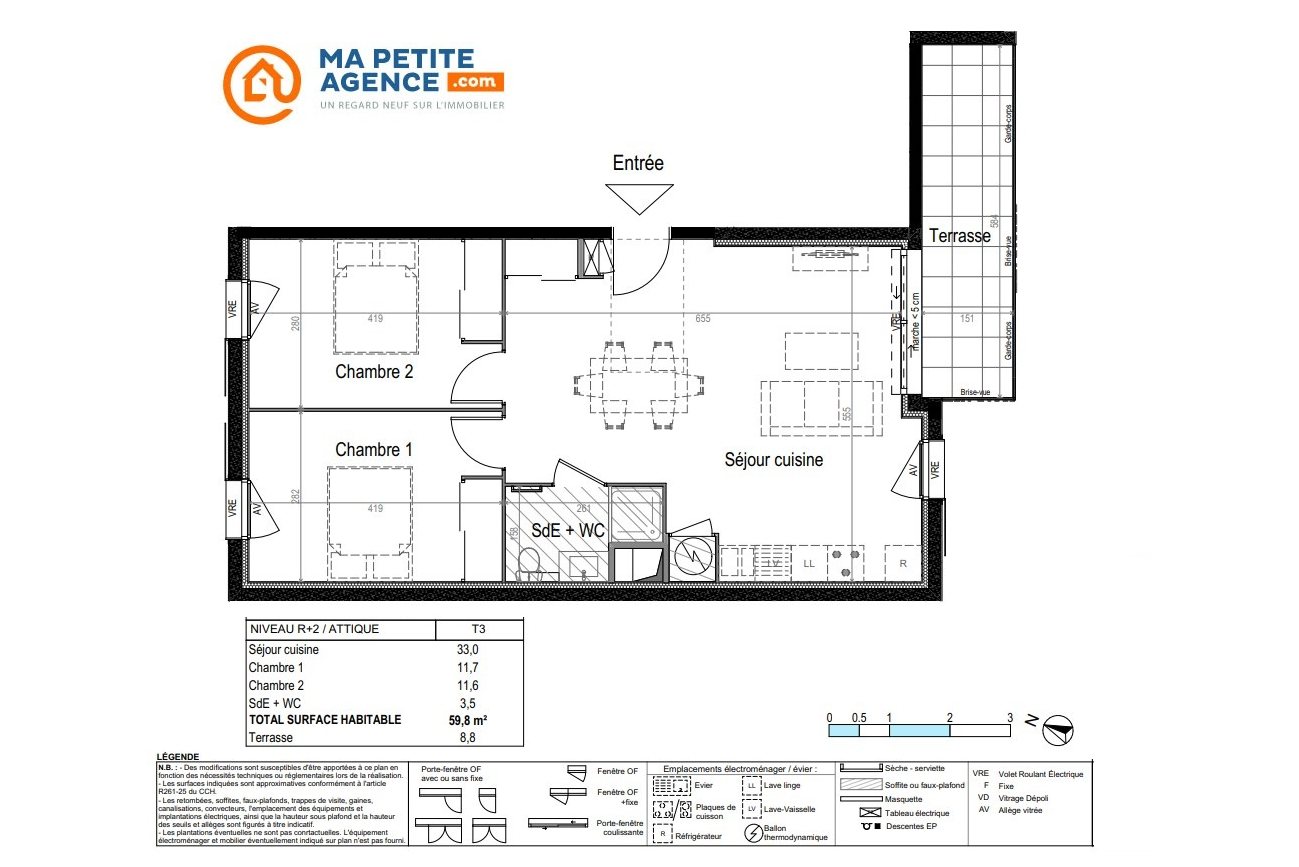 Appartement à vendre à Palavas-les-Flots 60 m² 329 900 € | Ma Petite Agence
