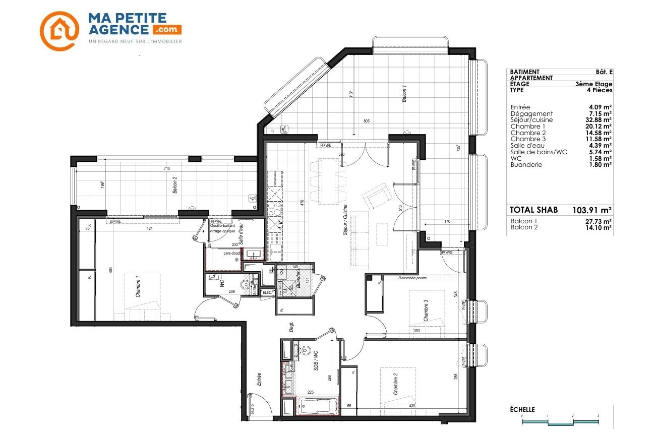 Appartement à vendre à Anglet 104 m² 740 000 € | Ma Petite Agence