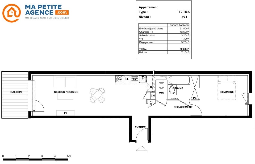Appartement à vendre à Castelginest 53 m² 218 900 &euro; | Ma Petite Agence