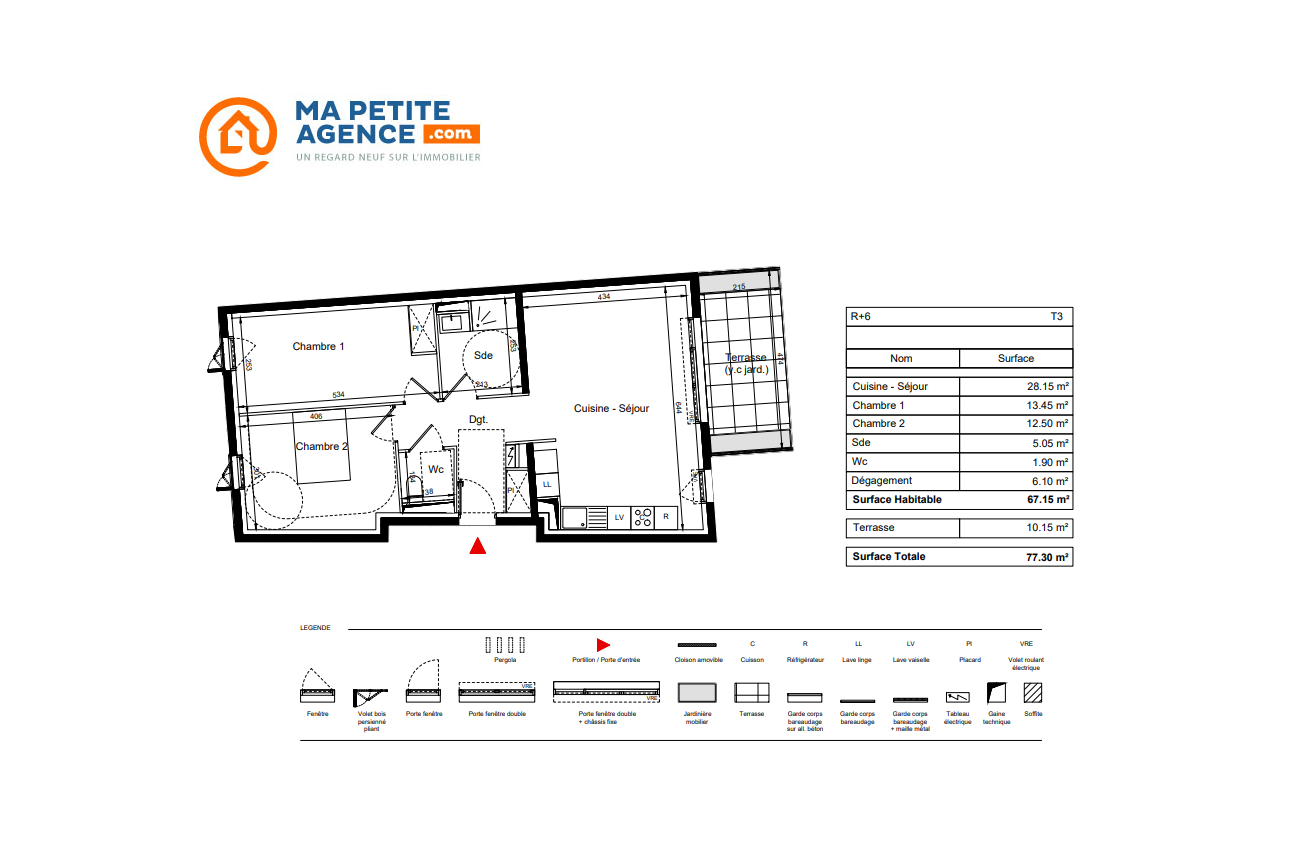 Appartement à vendre à Montpellier 67 m² 360 000 &euro; | Ma Petite Agence