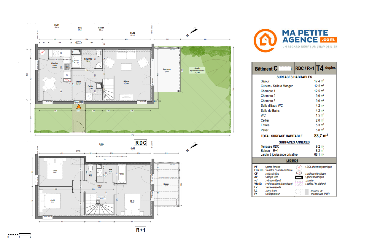 Appartement à vendre à LIT-ET-MIXE 84 m² 281 000 &euro; | Ma Petite Agence