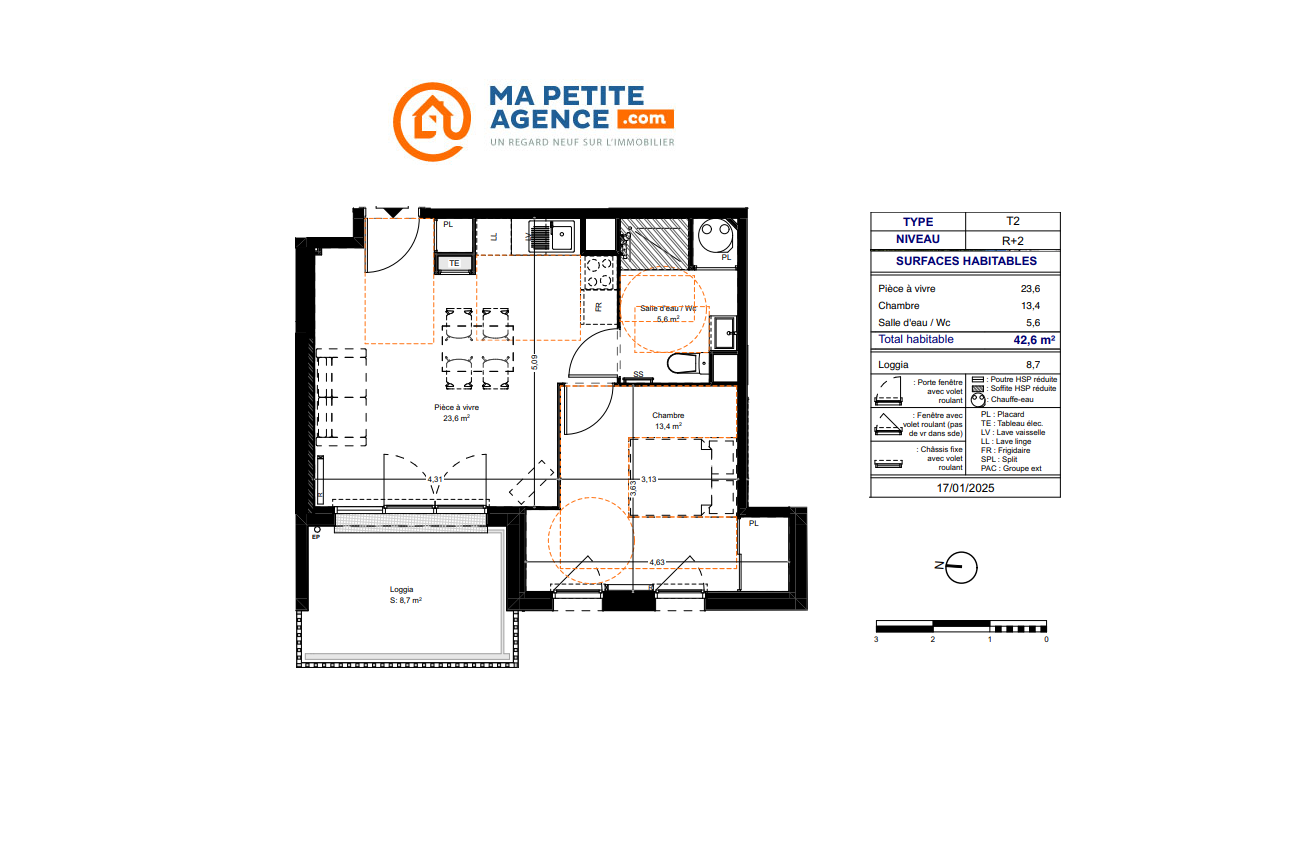 Appartement à vendre à Saint-Vincent-de-Paul 43 m² 172 000 &euro; | Ma Petite Agence