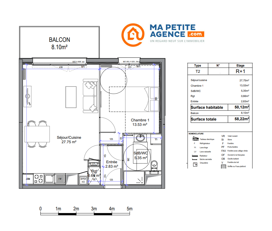Appartement à vendre à Bondues 50 m² 260 000 &euro; | Ma Petite Agence