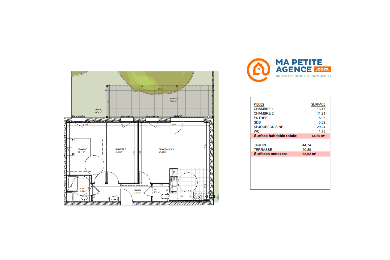 Appartement à vendre à BESANCON 64 m² 232 000 € | Ma Petite Agence