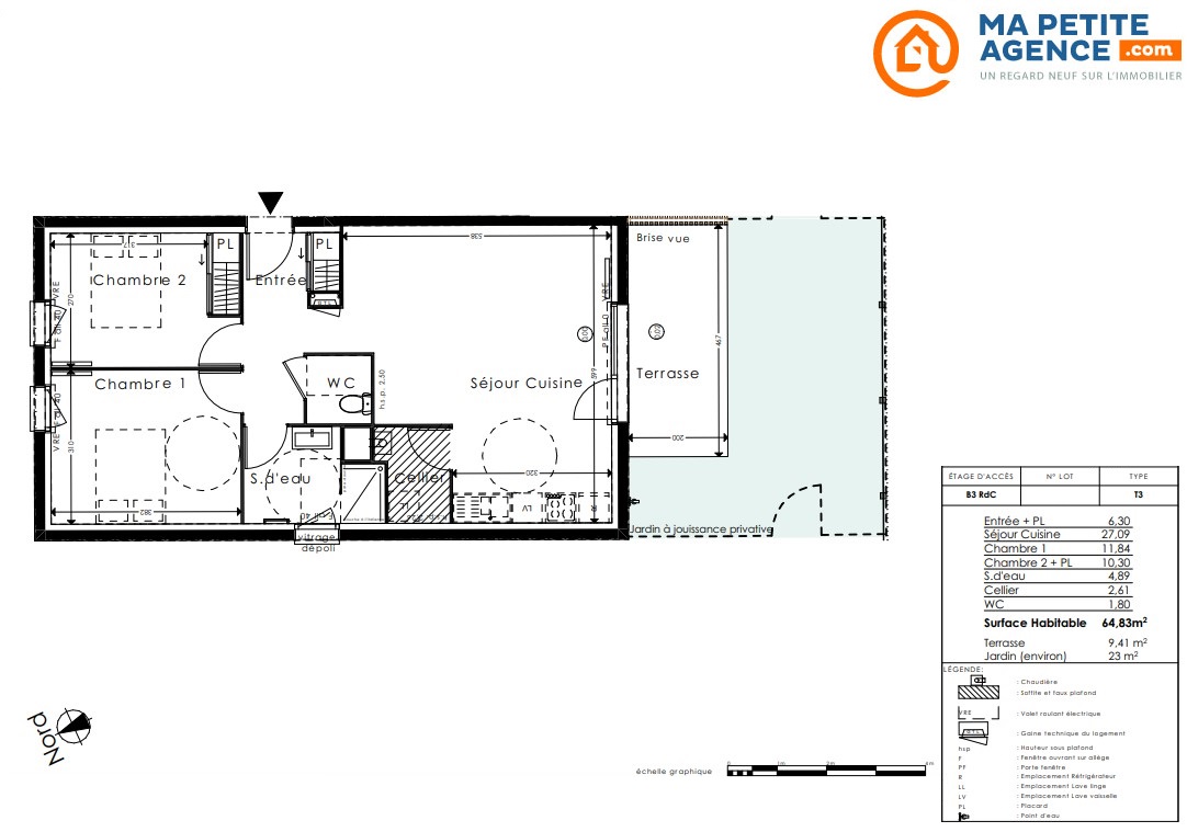 Appartement à vendre à Saint-Médard-en-Jalles 65 m² 298 000 &euro; | Ma Petite Agence