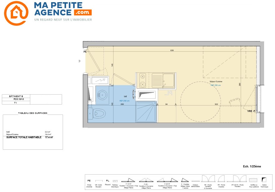 Appartement à vendre à MONTPELLIER 17 m² 145 900 € | Ma Petite Agence