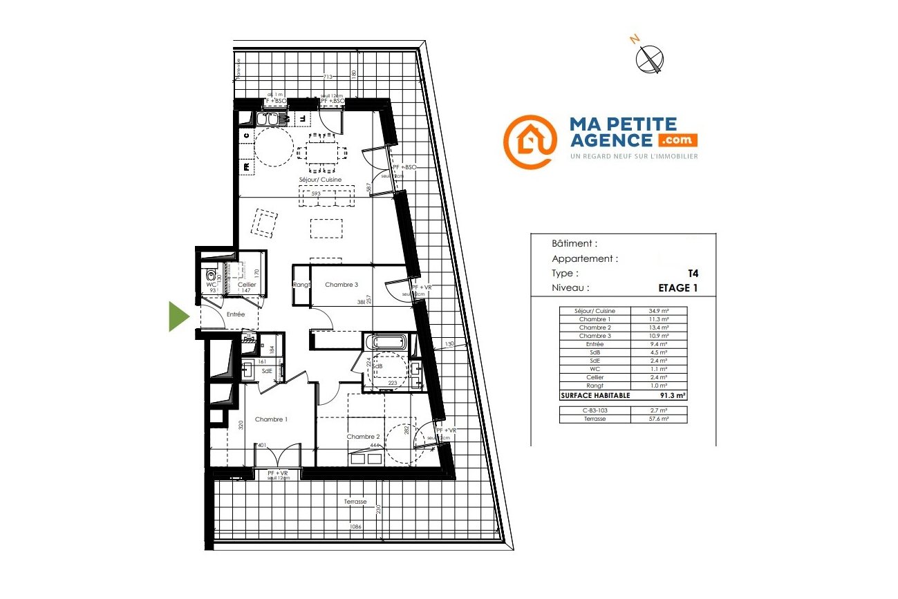 Appartement à vendre à Pringy 91 m² 450 000 € | Ma Petite Agence