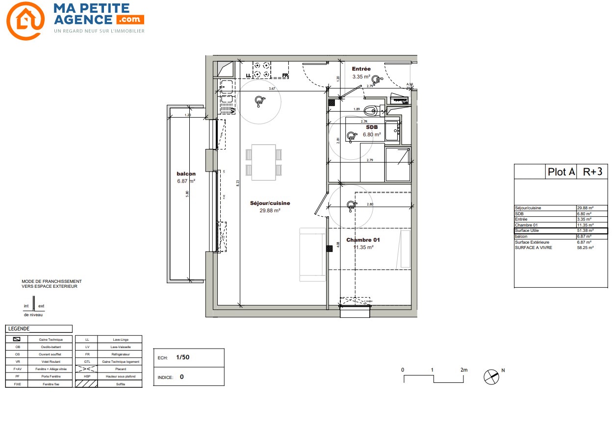 Appartement à vendre à Tourcoing 51 m² 173 196 &euro; | Ma Petite Agence