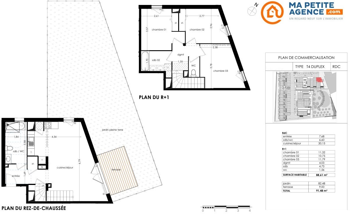 Appartement à vendre à Mallemort 89 m² 352 000 &euro; | Ma Petite Agence