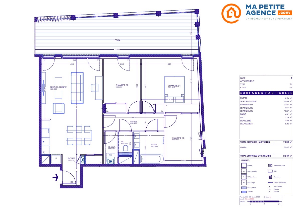 Appartement à vendre à Meythet 80 m² 474 000 &euro; | Ma Petite Agence