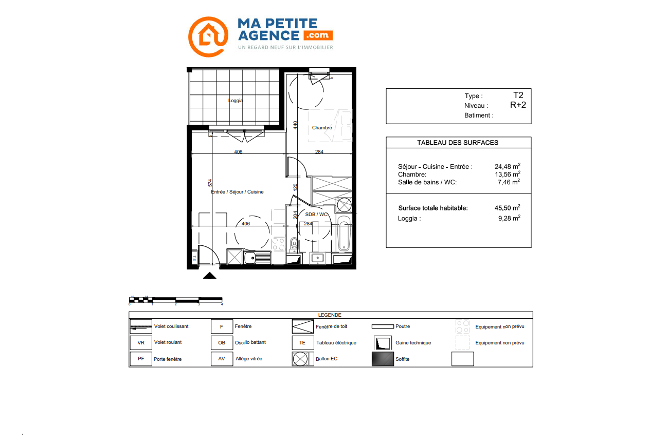 Appartement à vendre à Vendargues 45 m² 215 000 € | Ma Petite Agence