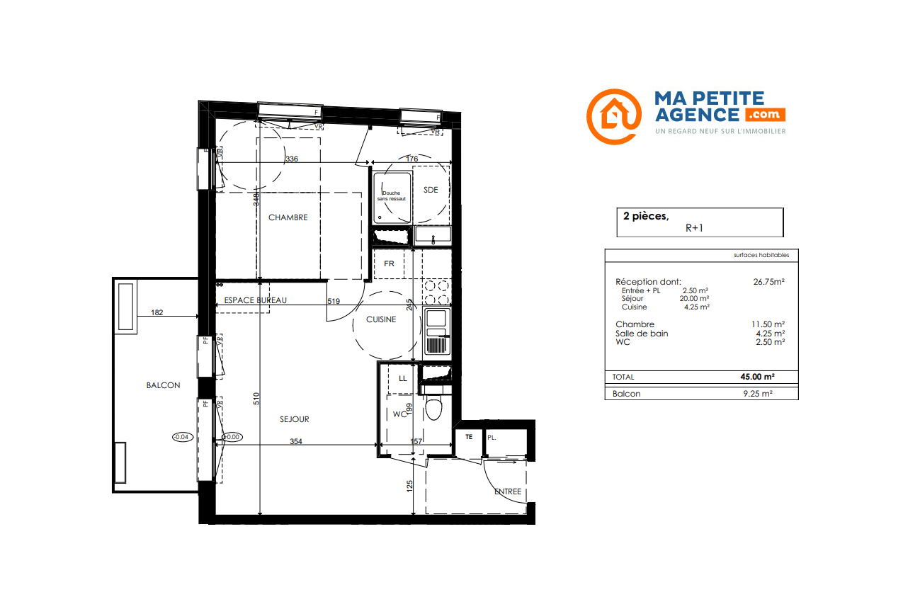 Appartement à vendre à Plombières-lès-Dijon 45 m² 190 000 € | Ma Petite Agence