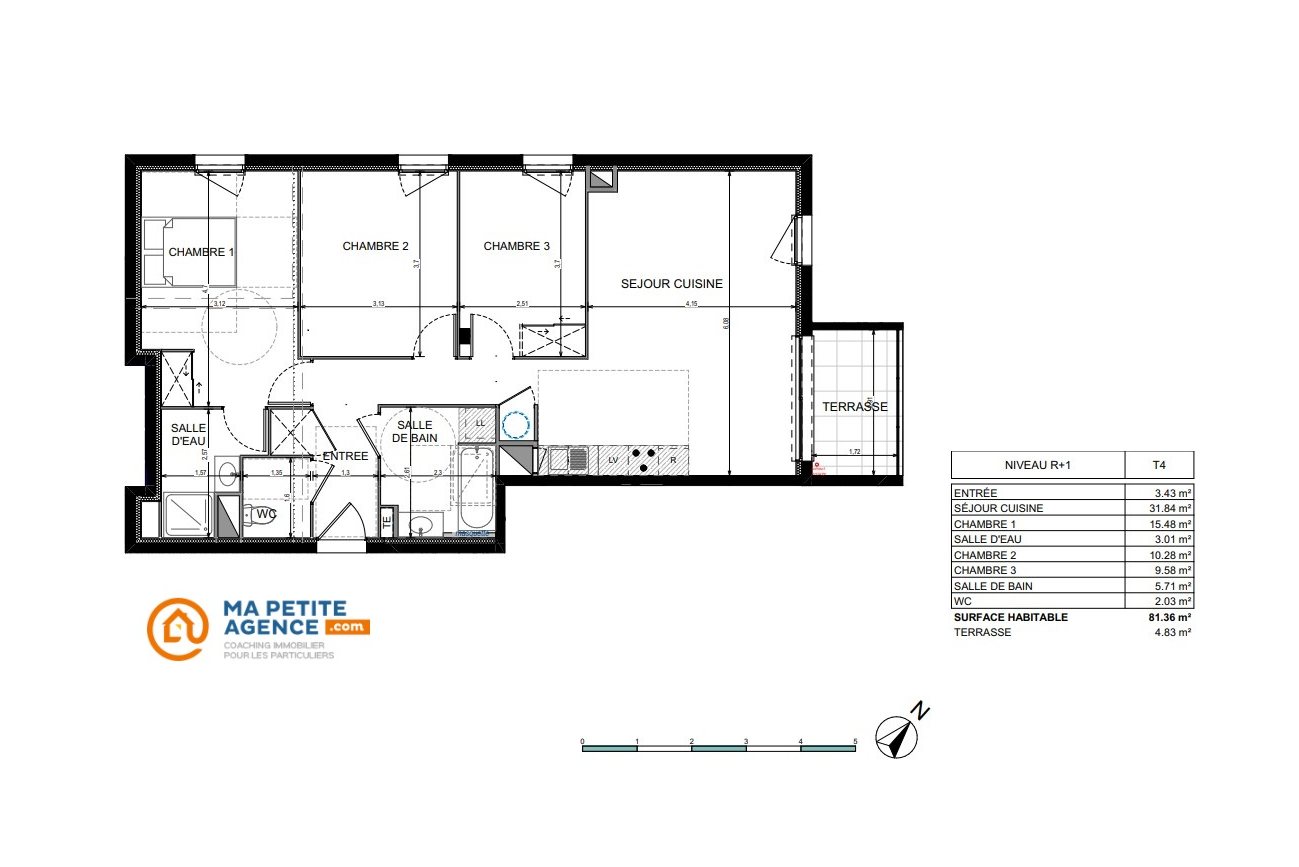 Appartement à vendre à MONTPELLIER 82 m² 324 900 € | Ma Petite Agence