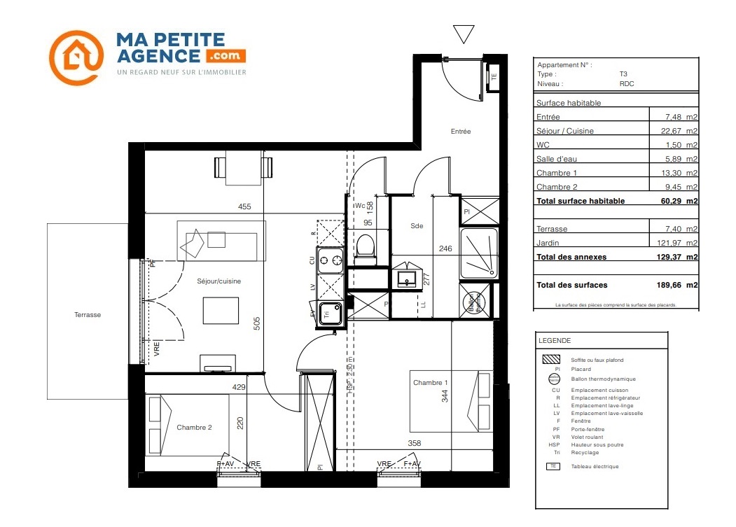 Appartement à vendre à Tournefeuille 93 m² 415 000 € | Ma Petite Agence