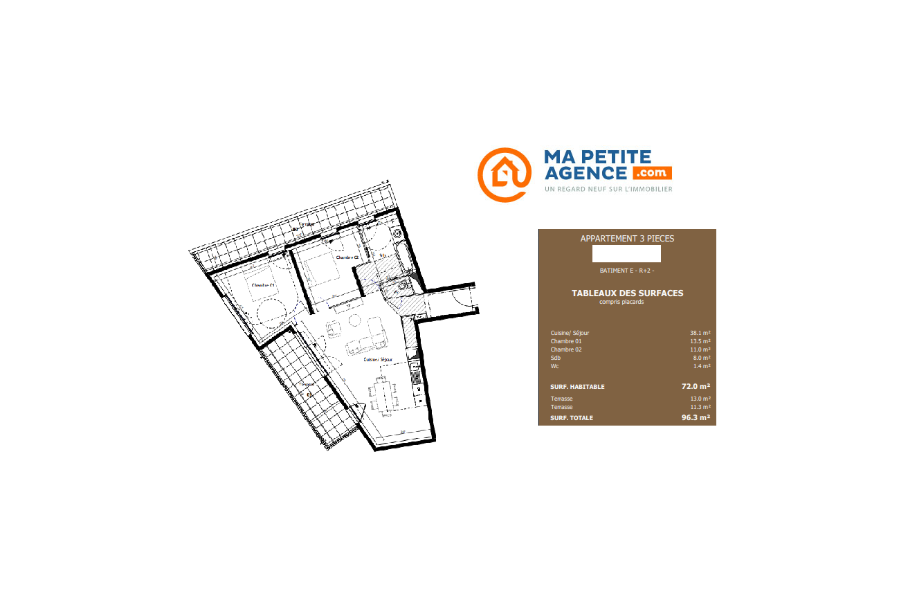 Appartement à vendre à Montpellier 72 m² 325 000 € | Ma Petite Agence