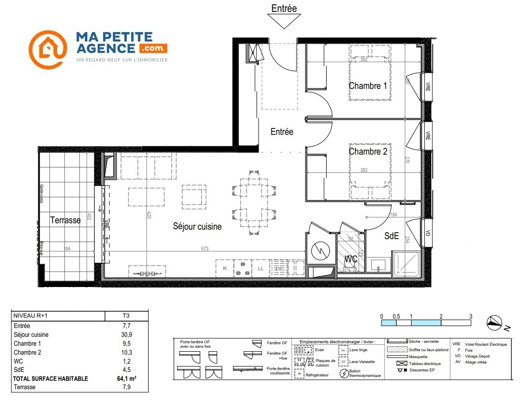 Appartement à vendre à Palavas-les-Flots 64 m² 349 900 € | Ma Petite Agence