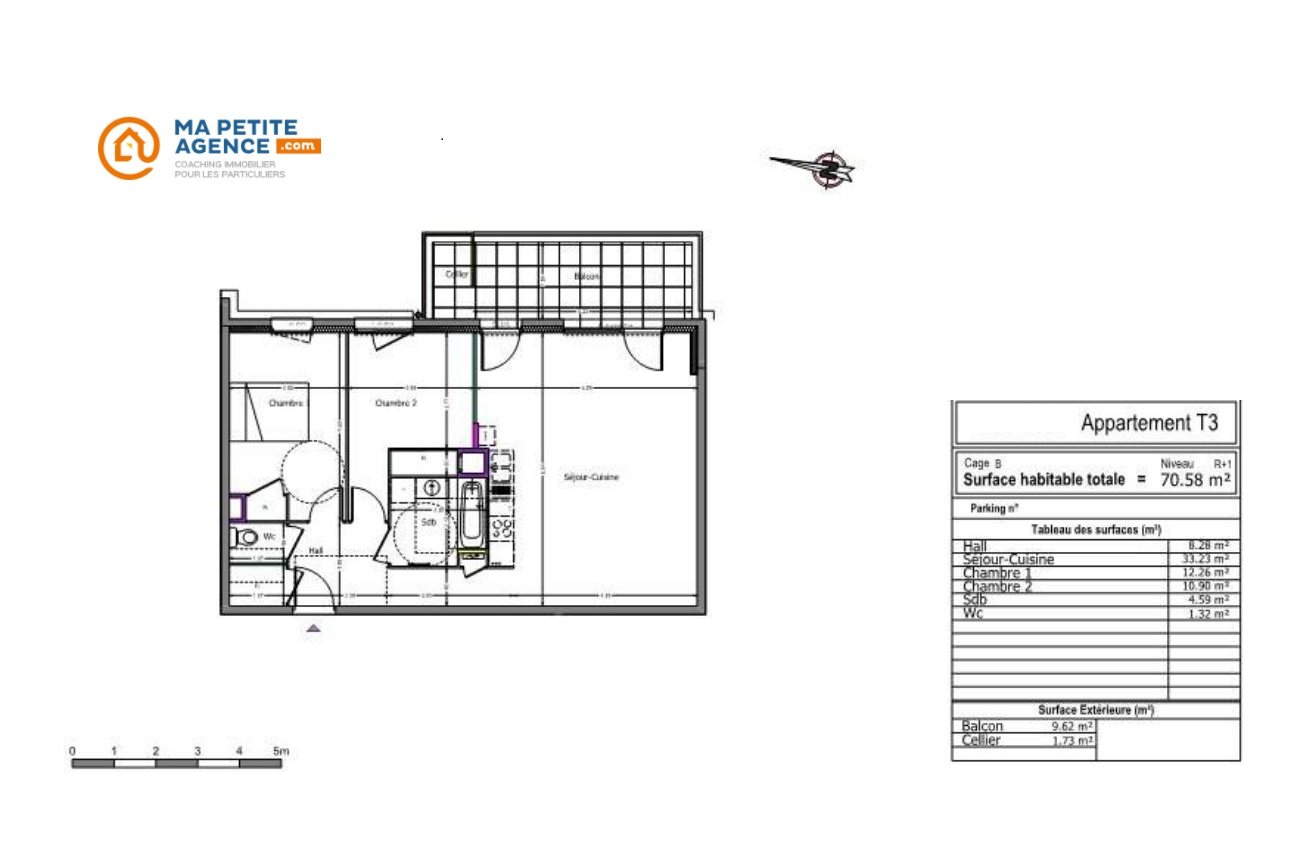 Appartement à vendre à Annecy 70 m² 300 000 € | Ma Petite Agence