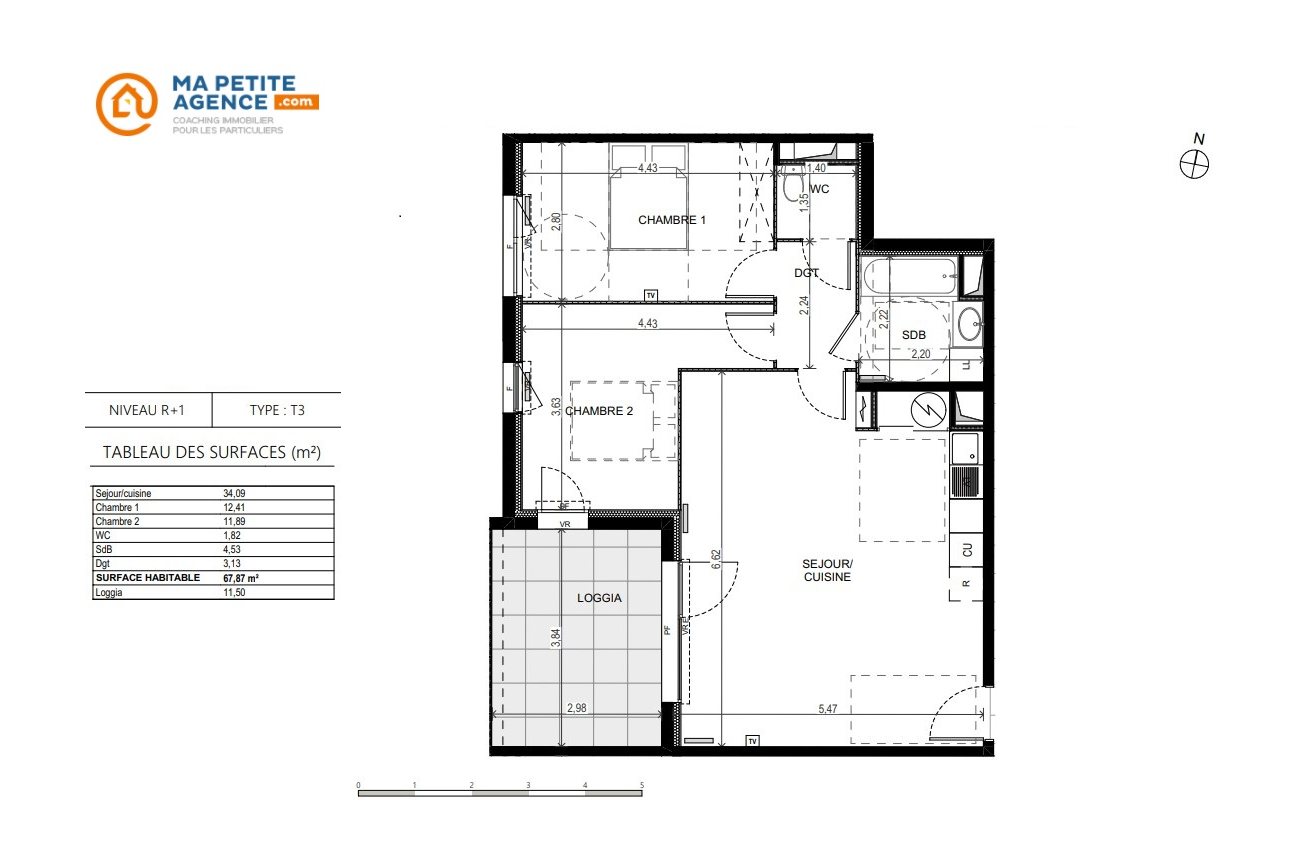 Appartement à vendre à Garons 68 m² 234 900 € | Ma Petite Agence