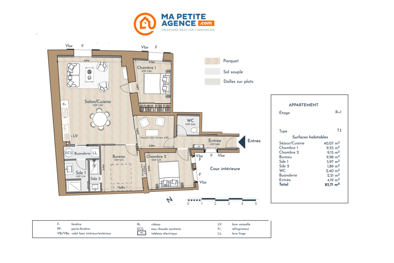 Appartement à vendre à Montpellier 64 m² 545 000 &euro; | Ma Petite Agence