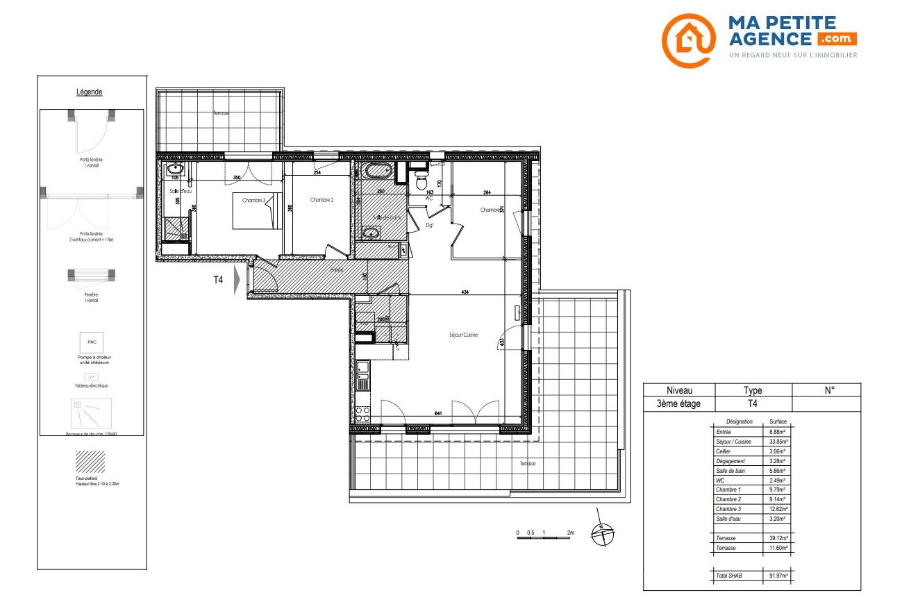 Appartement à vendre à Trélazé 91 m² 399 000 € | Ma Petite Agence