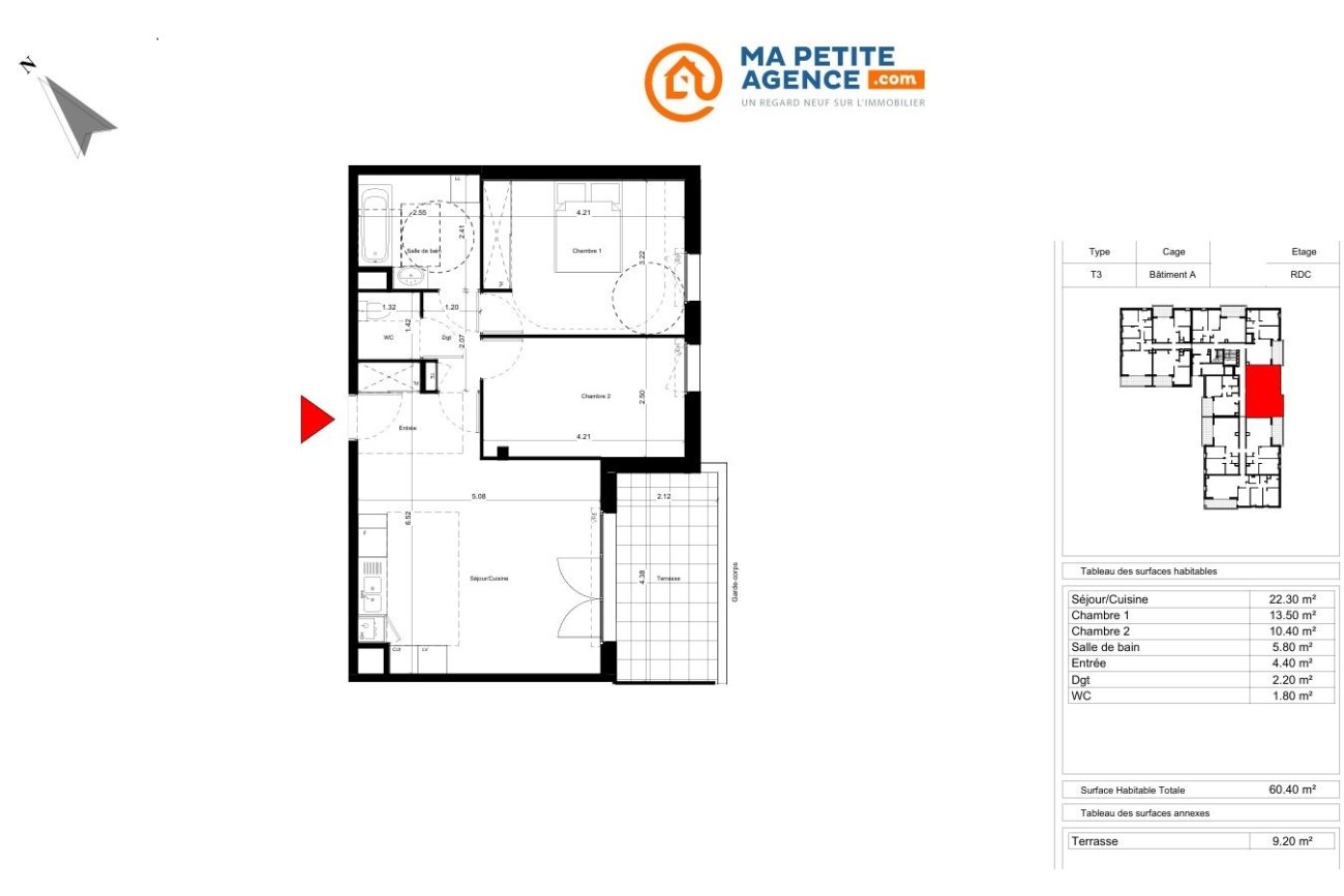 Appartement à vendre à Salon-de-Provence 60 m² 271 000 &euro; | Ma Petite Agence