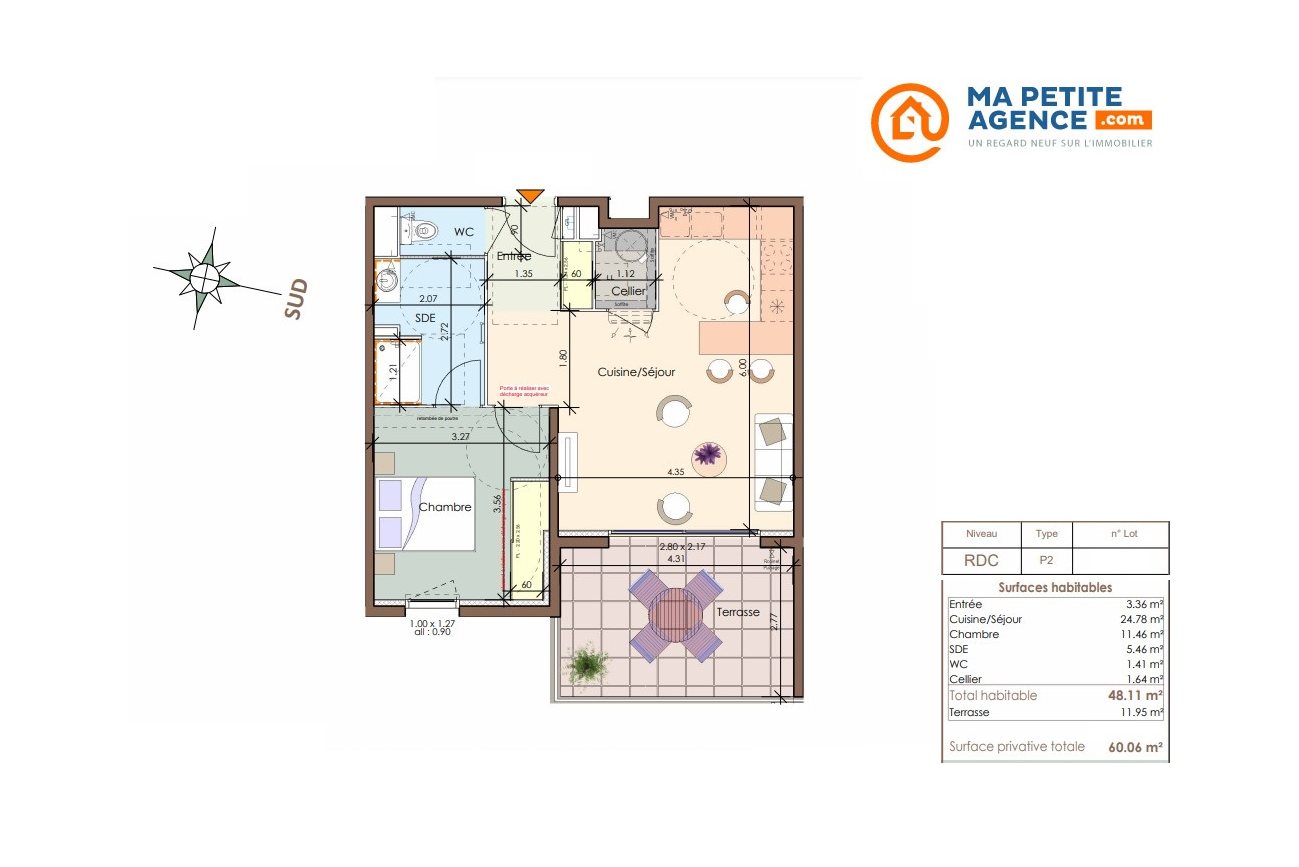 Appartement à vendre à Nîmes 48 m² 199 900 € | Ma Petite Agence