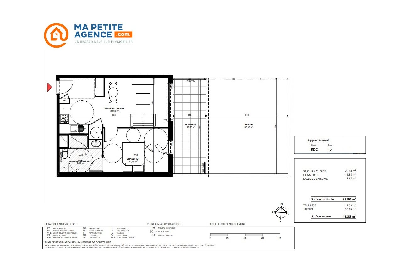 Appartement à vendre à Marseille 11 39 m² 160 000 € | Ma Petite Agence