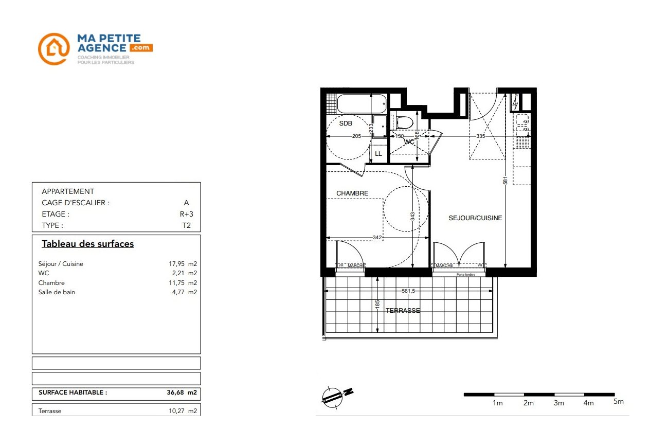 Appartement à vendre à Montpellier 37 m² 259 000 € | Ma Petite Agence