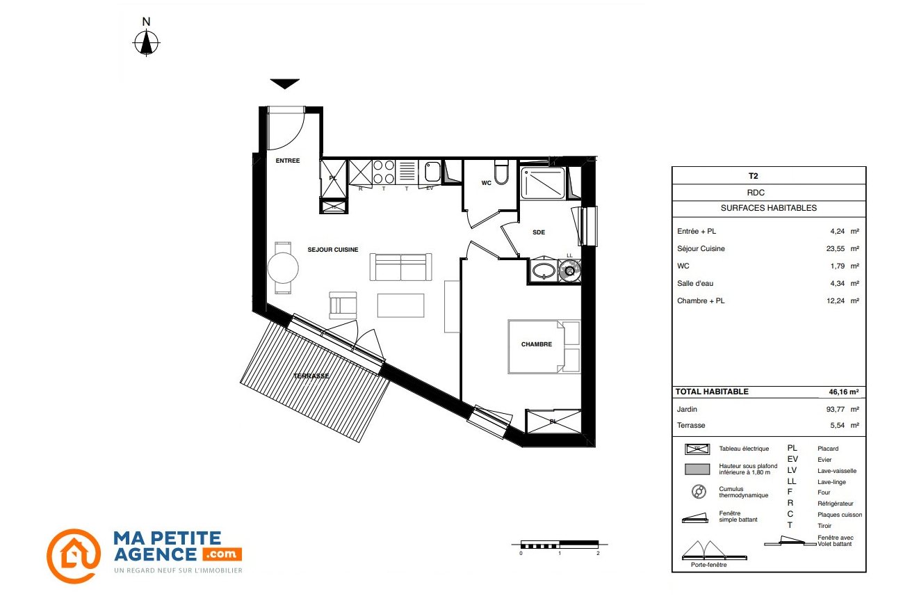 Appartement à vendre à Audenge 46 m² 234 900 € | Ma Petite Agence