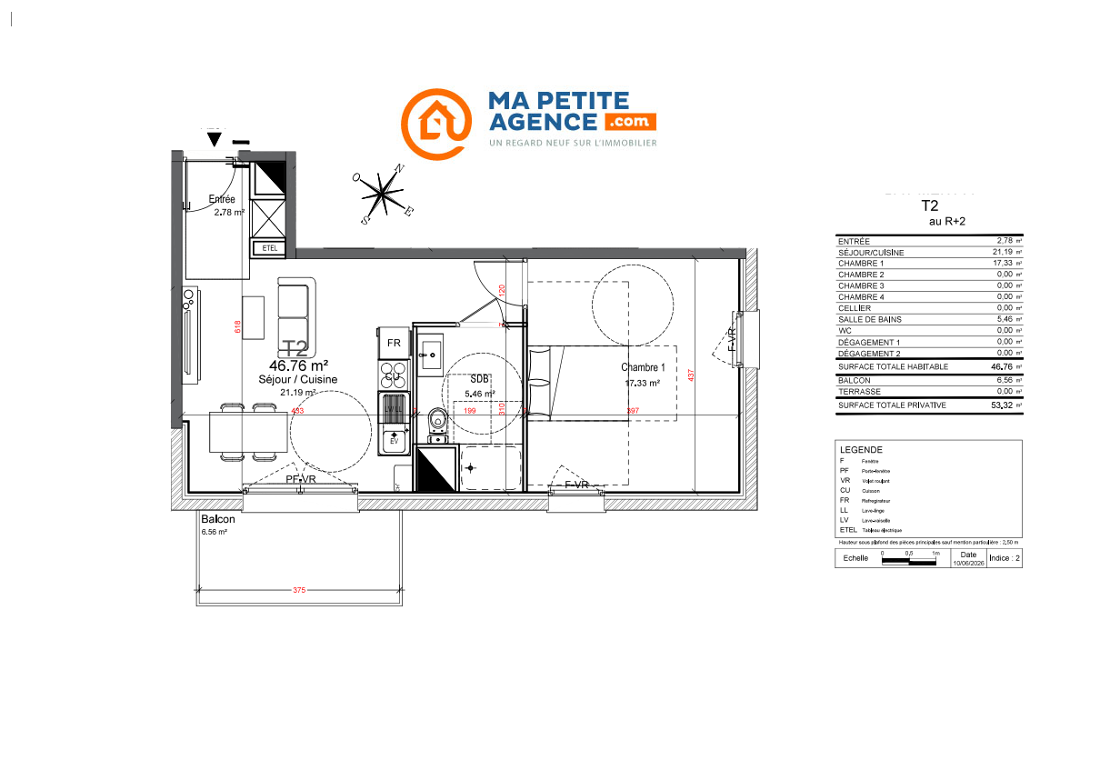 Appartement à vendre à WERVICQ SUD 47 m² 171 000 &euro; | Ma Petite Agence