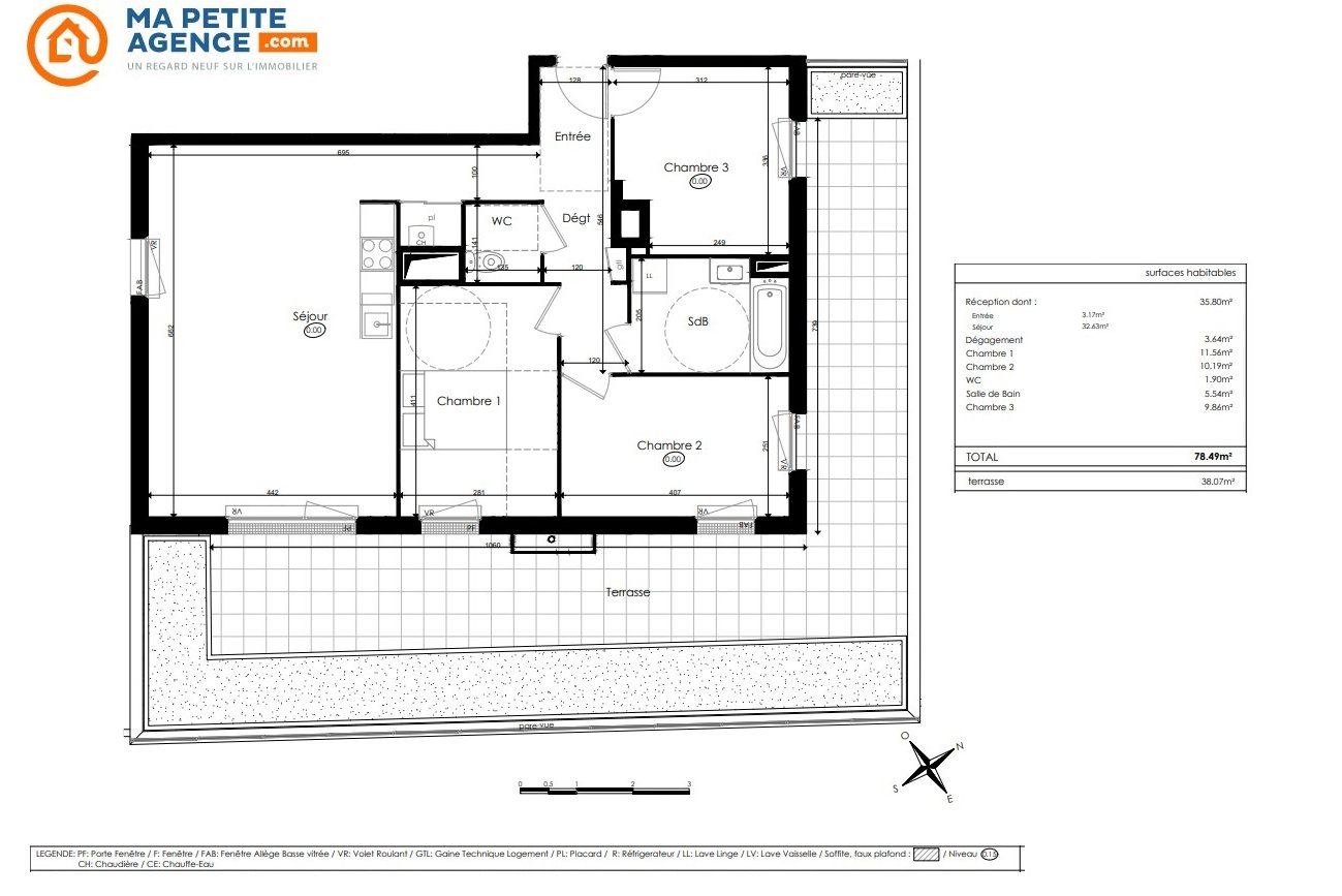 Appartement à vendre à Chenôve 78 m² 293 000 € | Ma Petite Agence