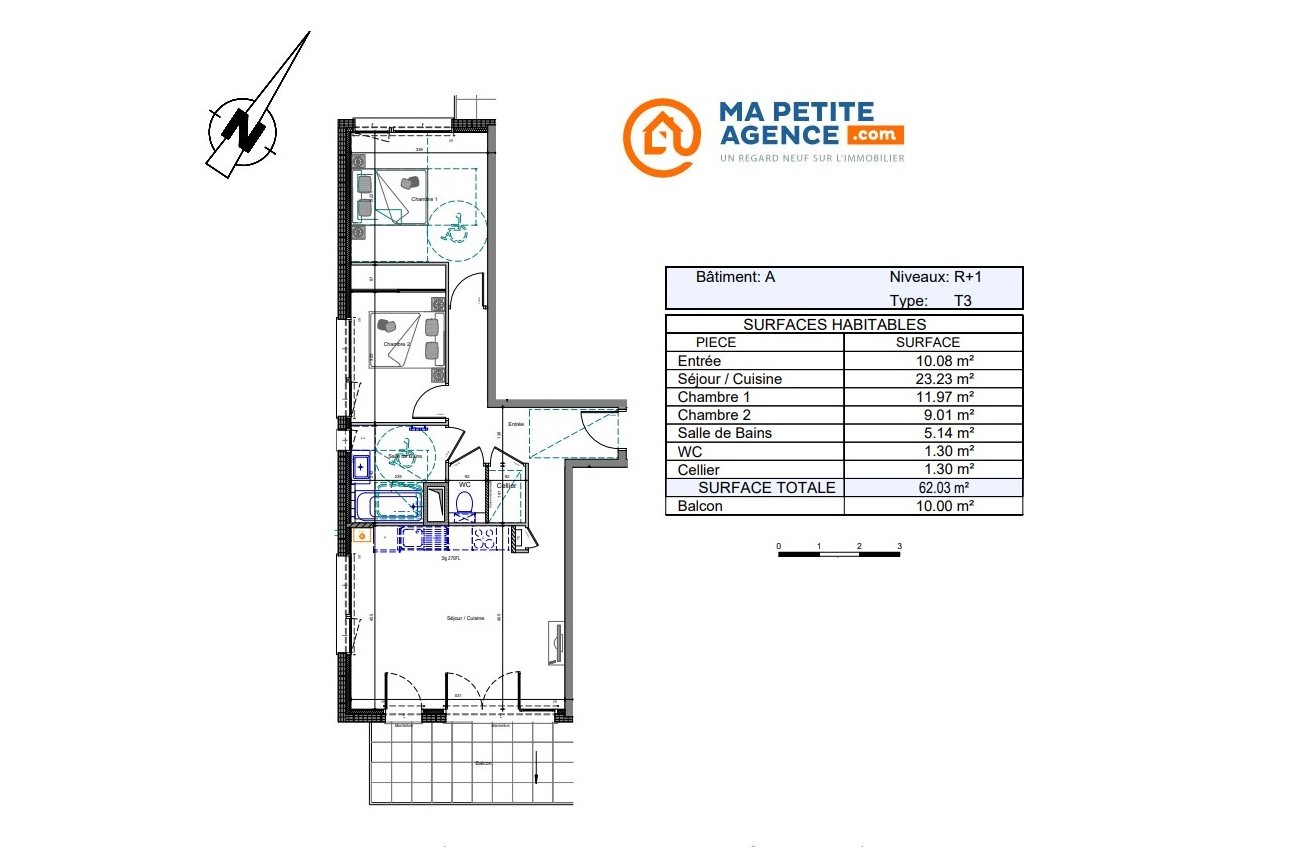 Appartement à vendre à Thonon-les-Bains 62 m² 304 500 € | Ma Petite Agence