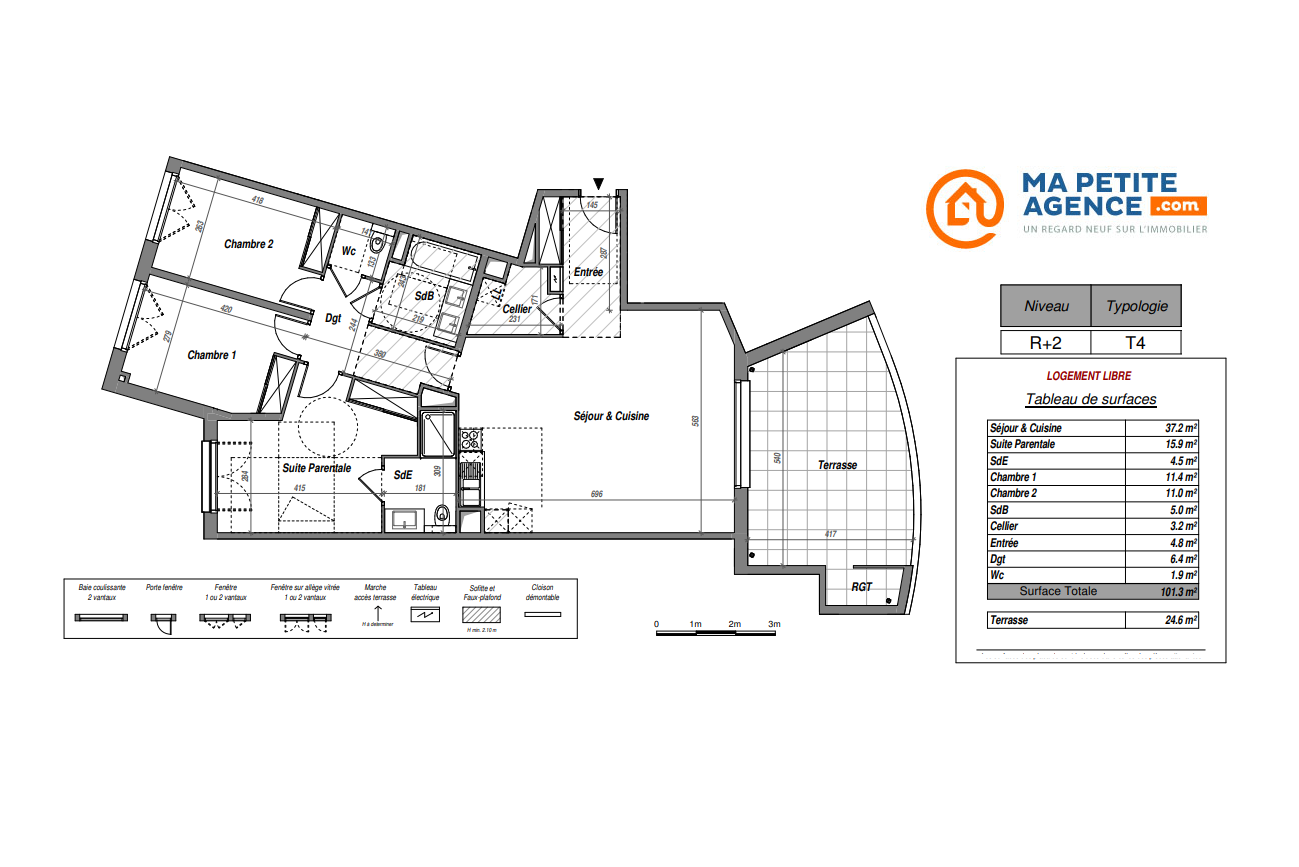 Appartement à vendre à Lattes 101 m² 558 000 € | Ma Petite Agence