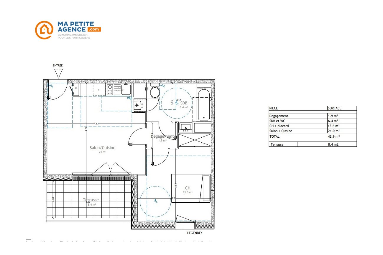 Appartement à vendre à Lattes 43 m² 282 500 € | Ma Petite Agence