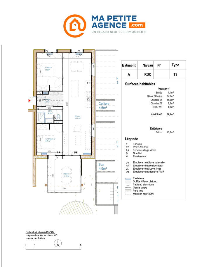 Appartement à vendre à Aytré 64 m² 308 500 € | Ma Petite Agence
