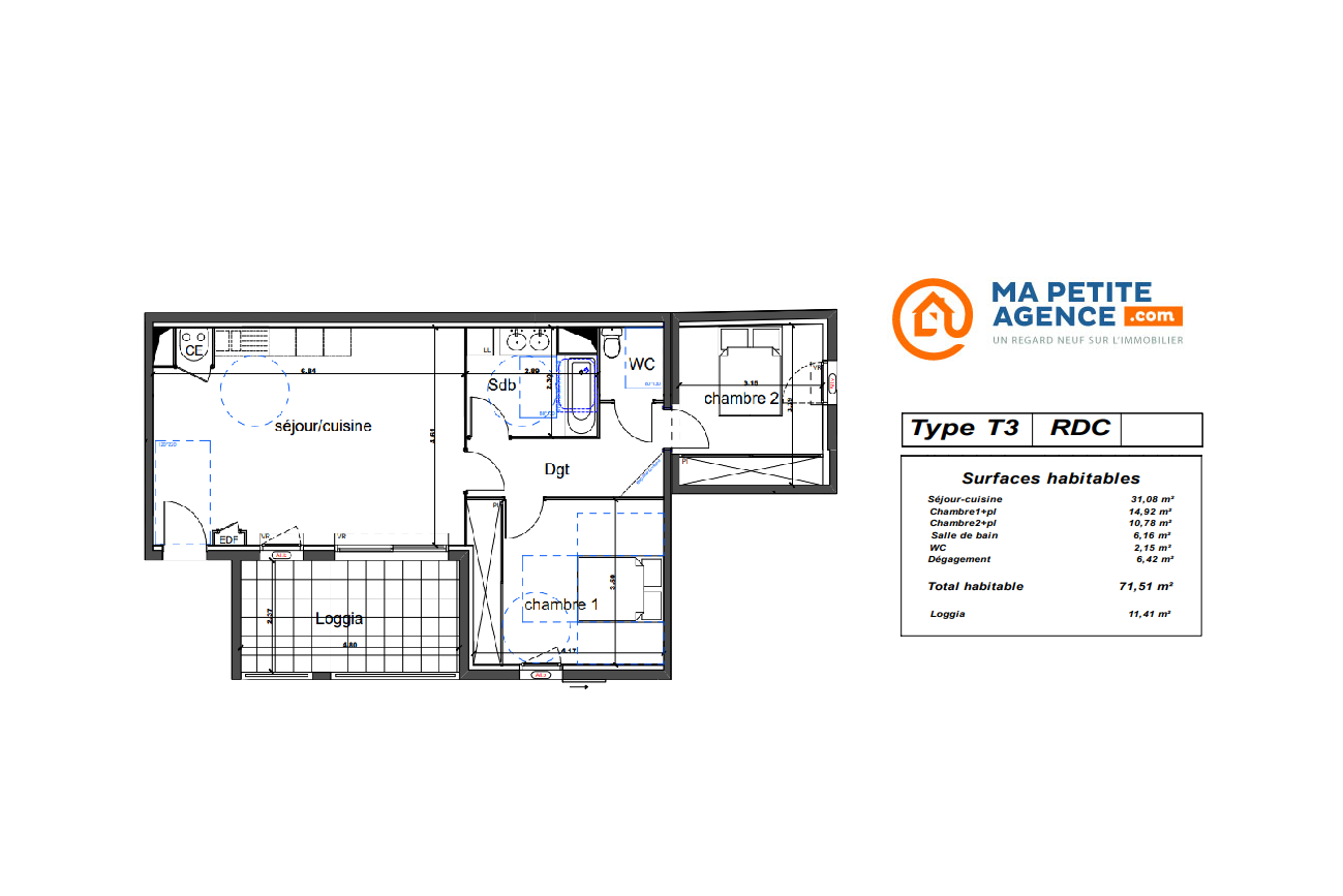Appartement à vendre à Nîmes 72 m² 184 500 € | Ma Petite Agence