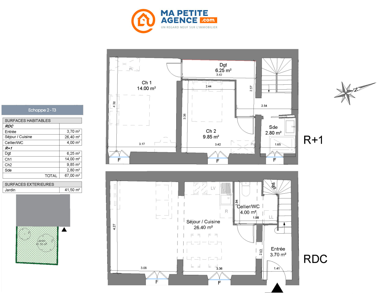 Villa à vendre à Saintes 67 m² 313 500 € | Ma Petite Agence