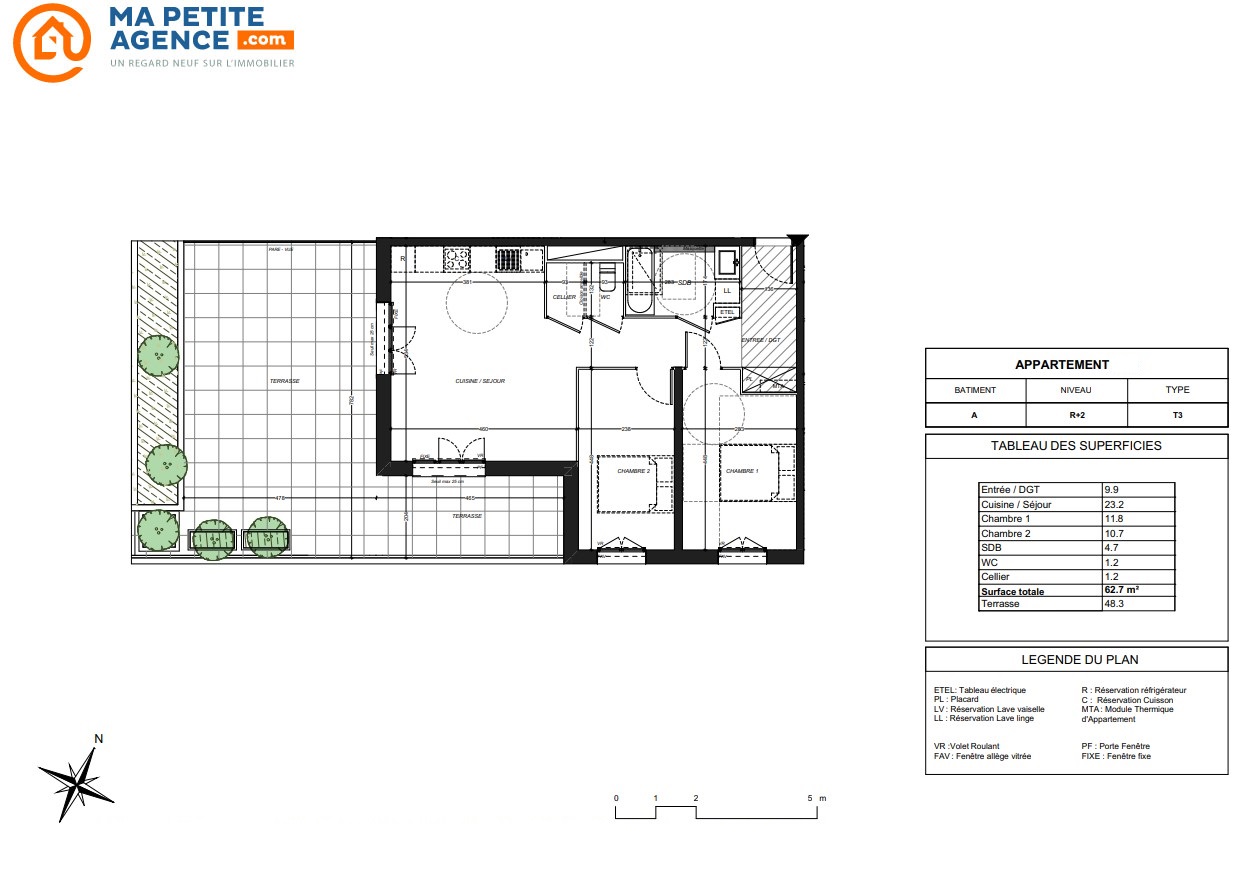 Appartement à vendre à Castelnau-le-Lez 63 m² 314 000 € | Ma Petite Agence