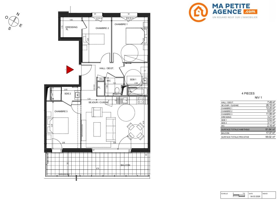 Appartement à vendre à Annecy 82 m² 520 000 &euro; | Ma Petite Agence