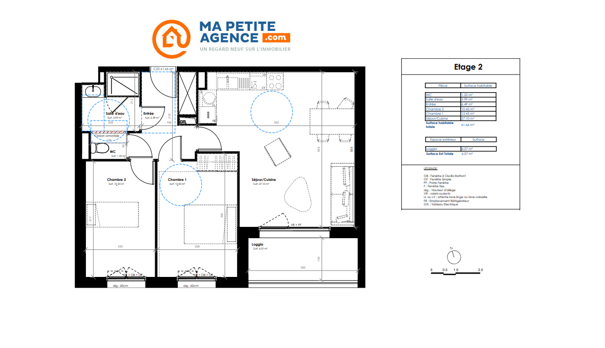 Appartement à vendre à Tourcoing 62 m² 196 000 &euro; | Ma Petite Agence