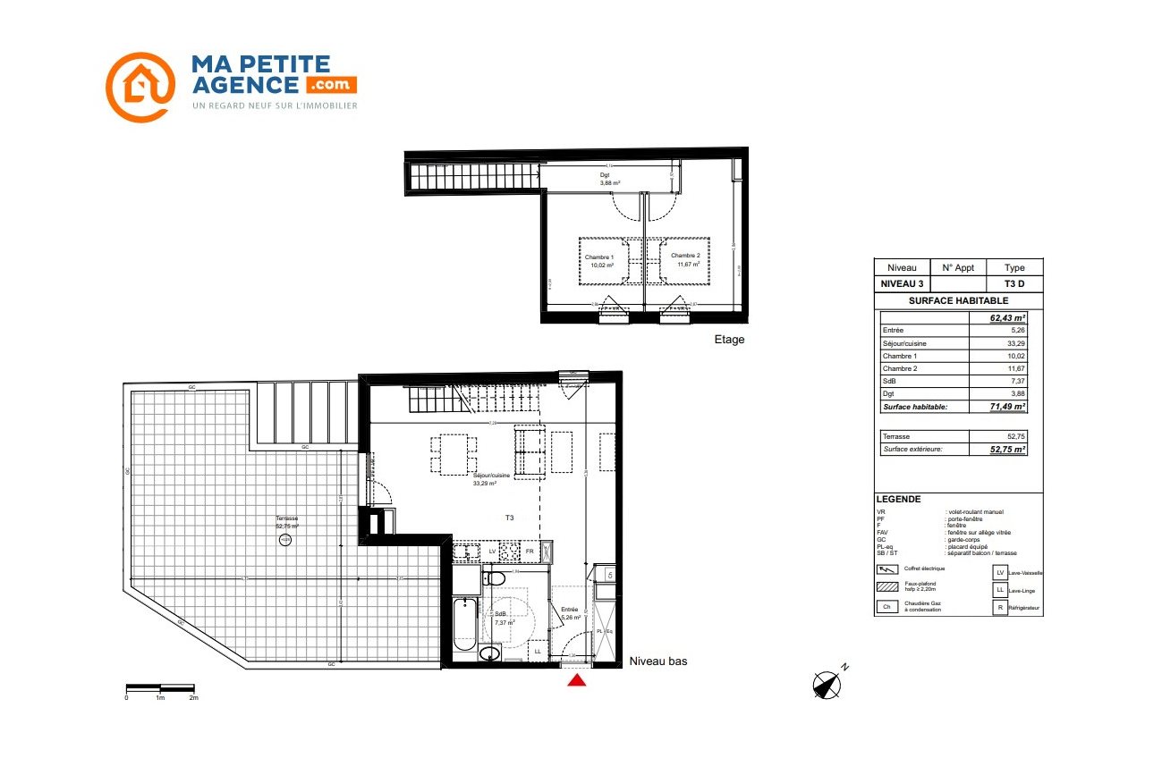 Appartement à vendre à TOULOUSE 72 m² 230 342 &euro; | Ma Petite Agence