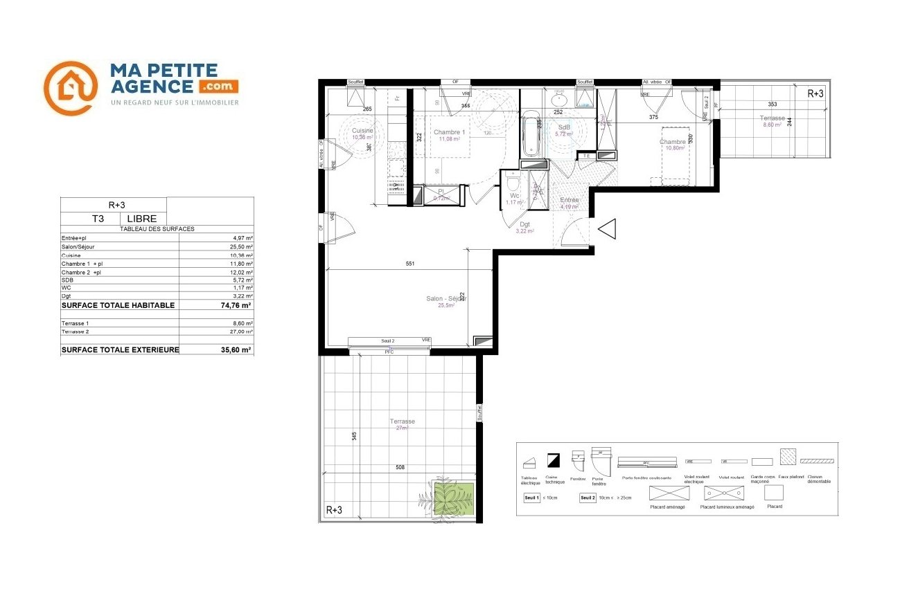 Appartement à vendre à Crès 75 m² 389 000 &euro; | Ma Petite Agence
